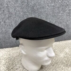 Kangol Wool 504 Newsboy hat cap black XL mens
